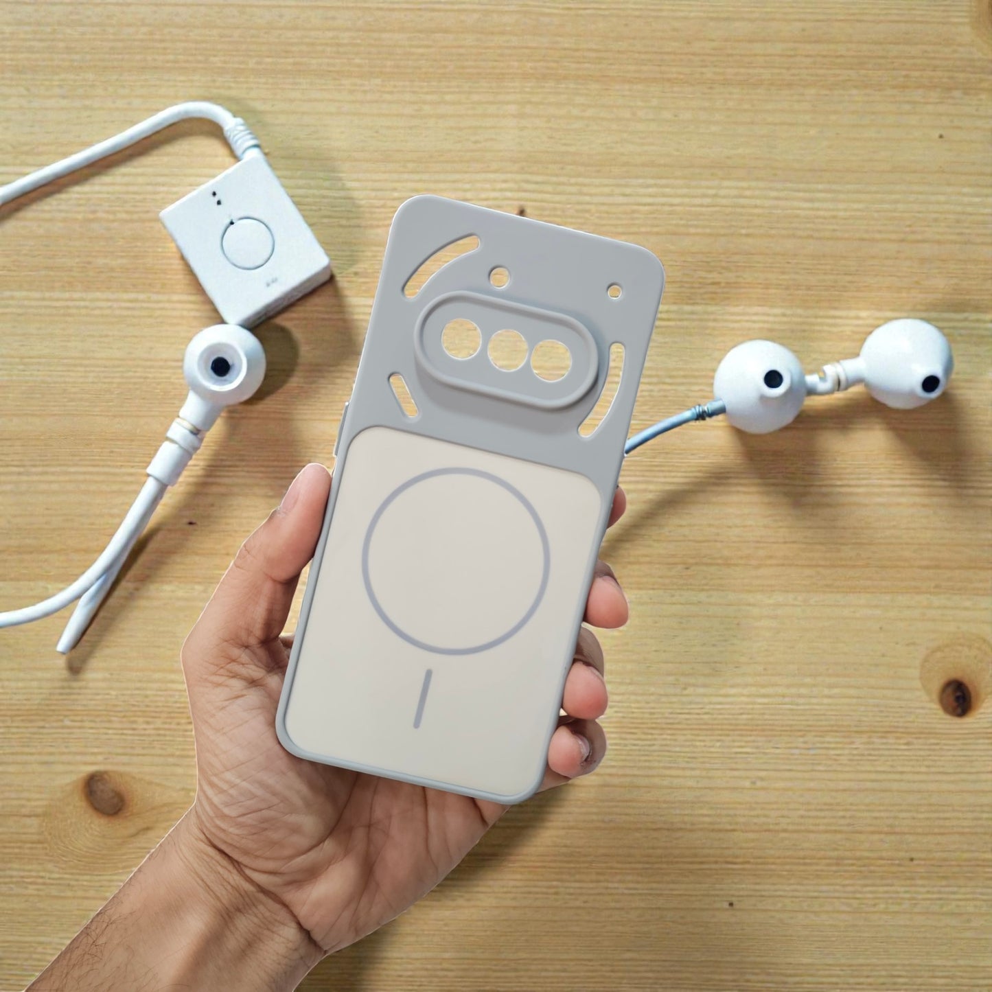 Nothing Phone 3A 5g Premium Magsafe Printed New Candy Color Back Case - Grey