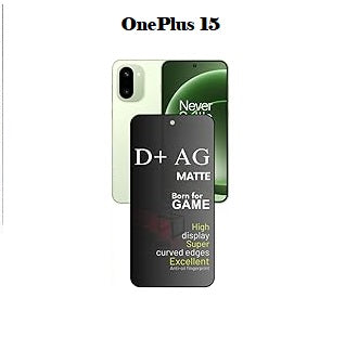 (Pack Of 3)OnePlus 15R 5g Gaming Special D+ AG Matte Tempered Glass Anti Fingerprint
