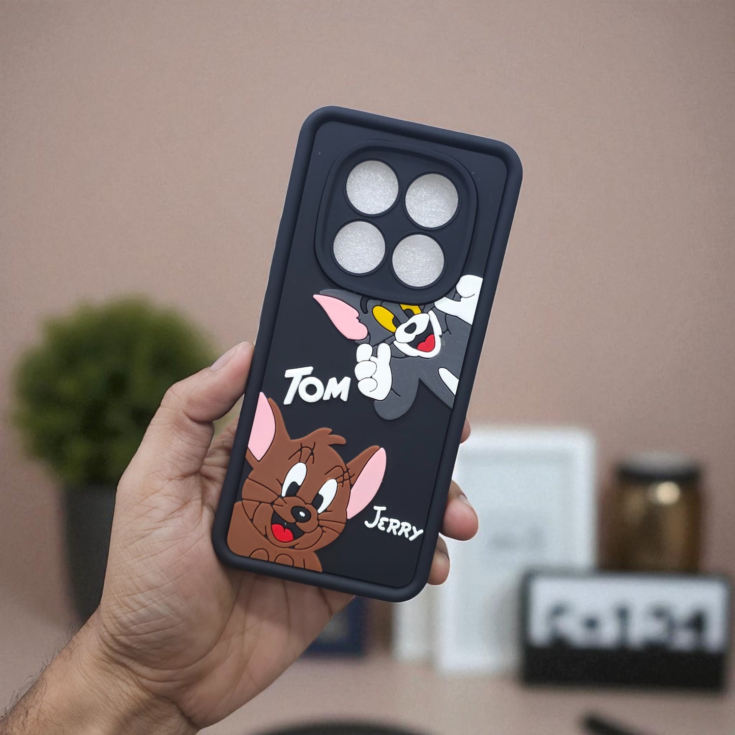 Redmi Note 14 Pro Plus 5G Tom & Jerry Soft Silicone Cute 3D Cartoon Back Cover Case - Tom & Jerry