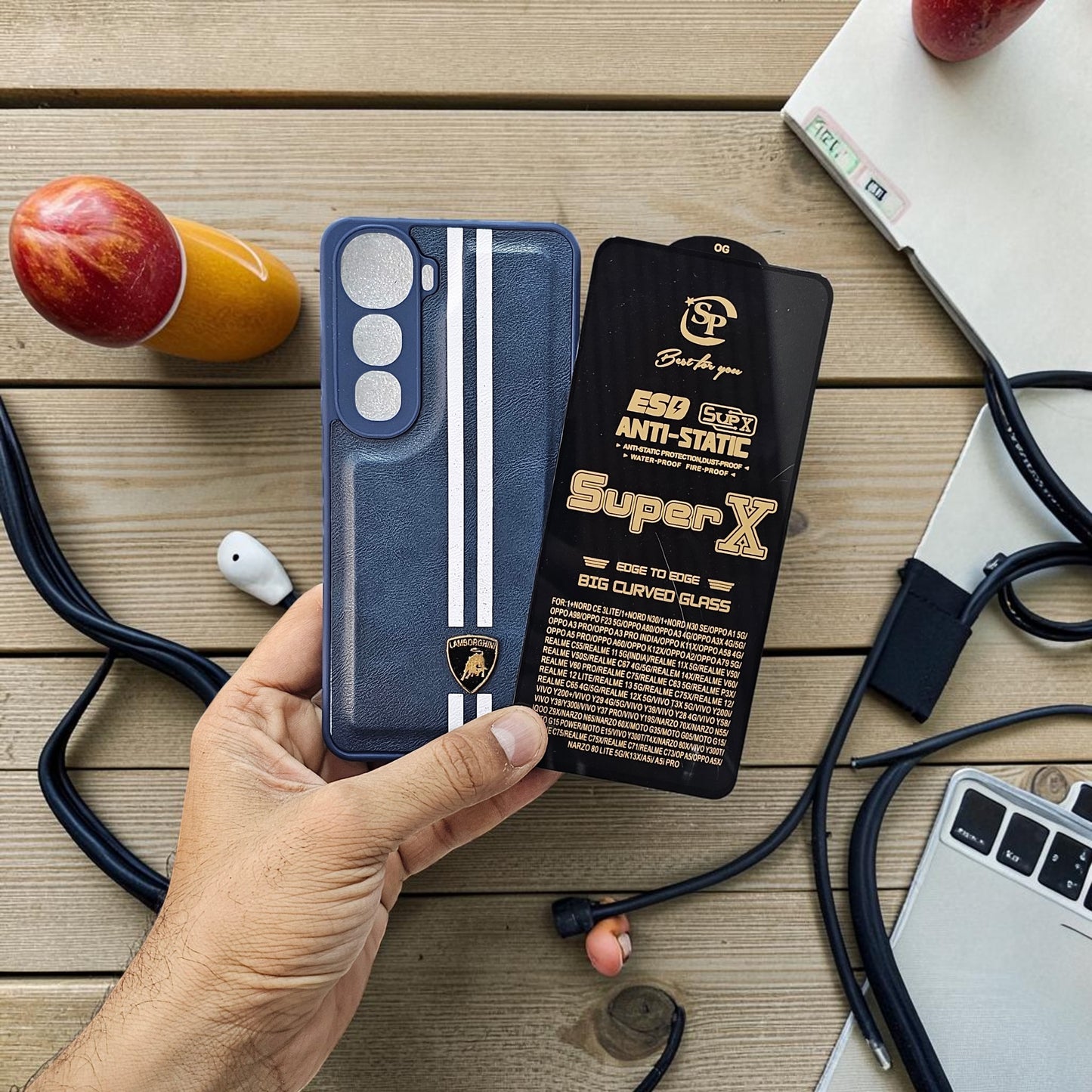 Vivo Y400 5g Premium Car Logo Leather Back Case Pouch - pattern 4