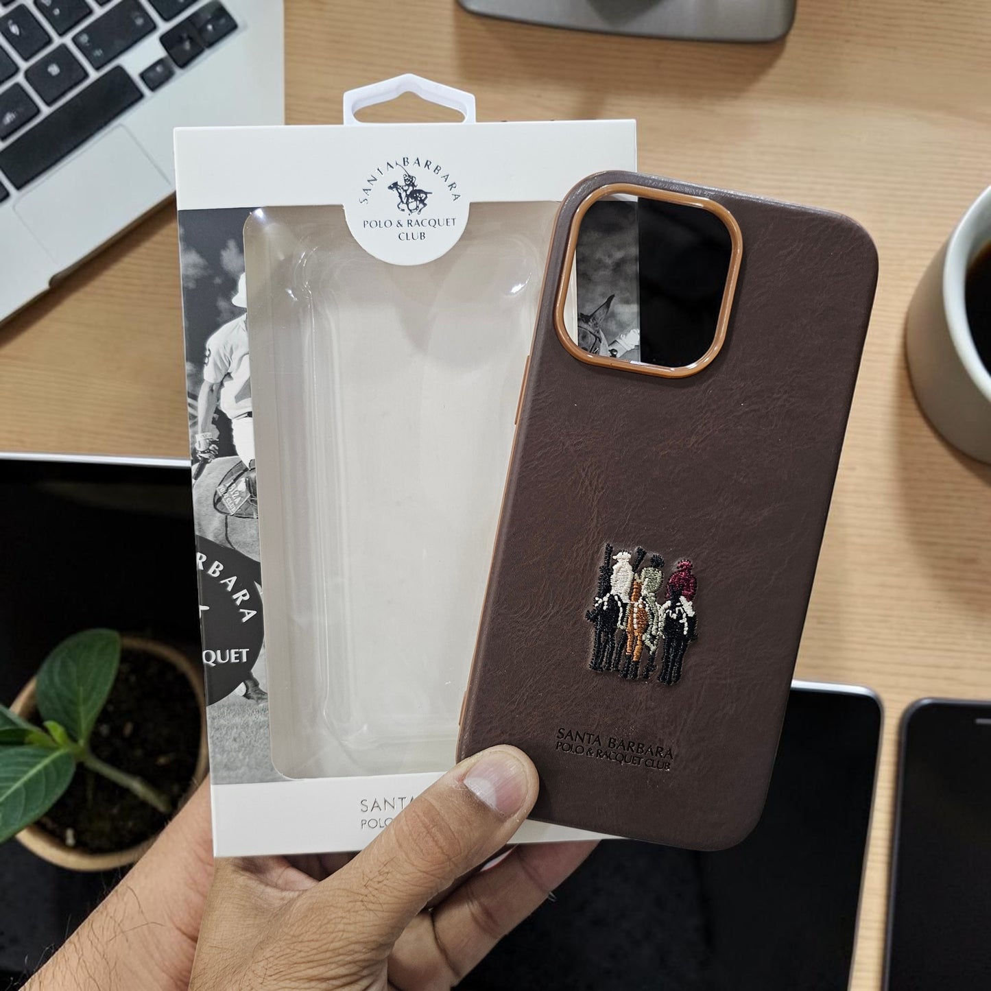 Apple iPhone 13 Pro Max Premium Us Polo Santa Barbara Justin Seris - Brown