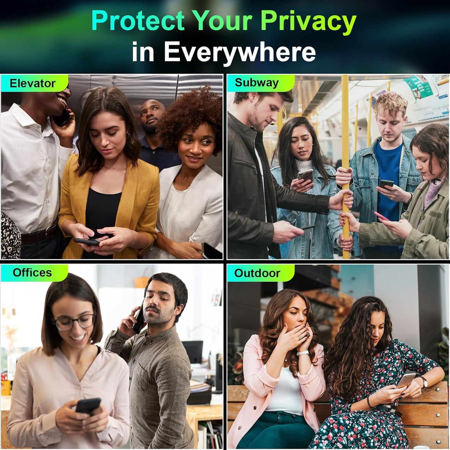 Apple iPhone 17 Pro Max 5g Anti-Spy 360 Privacy Tempered Glass