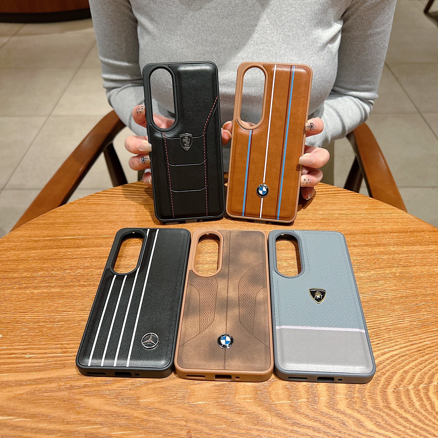 OnePlus Nord CE 4 5g Luxury Branded Car Logo Leather Designer Case - Lamborghini