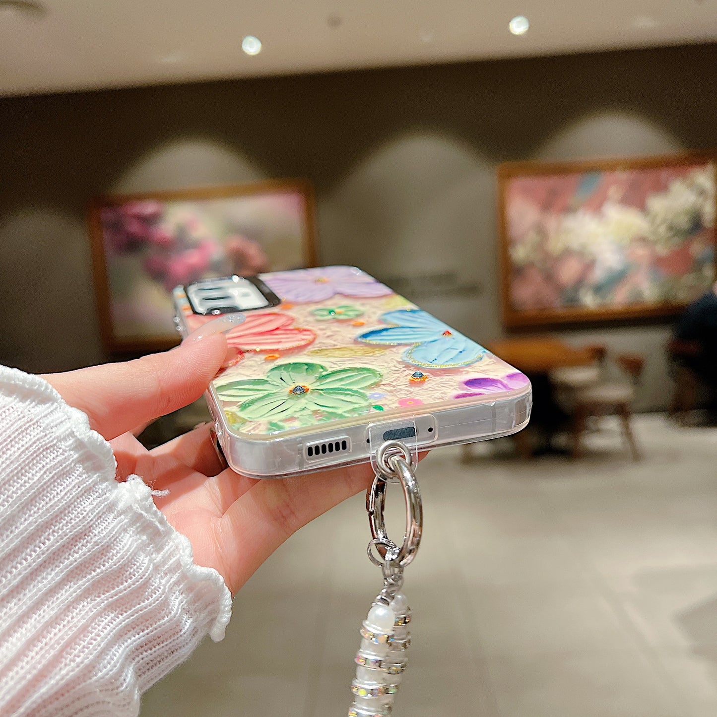 Samsung S24 FE 5G 3D Hot Trending Charms Rhinestone Flowers case - Pattern 2