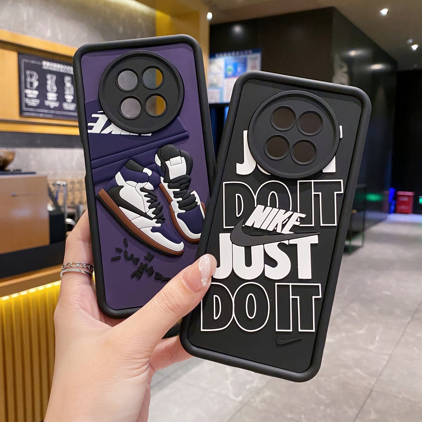 Realme 12 5G / 12X 5G Nike Soft Silicone Cute 3D Cartoon Back Cover Case - Nike 1