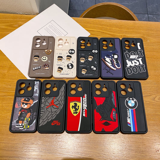 Redmi Note 14 5G Ferrari Soft Silicone Cute 3D Cartoon Back Cover Case - Ferrari