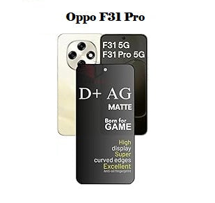 (Pack Of 3)Oppo F31 Pro 5g Gaming Special D+ AG Matte Tempered Glass Anti Fingerprint