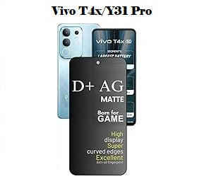 (Pack Of 3)Vivo Y31 Pro 5g Gaming Special D+ AG Matte Tempered Glass Anti Fingerprint
