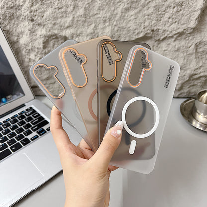 Samsung S23 FE 5G Premium Magnetic Frosted Ultra Slim Back Case - White