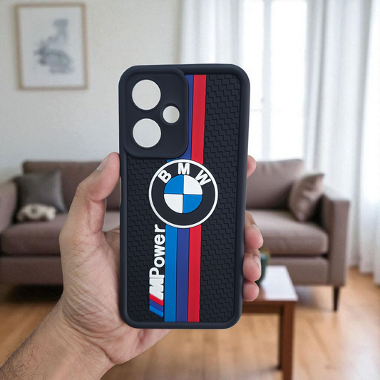 Redmi 13c 5G BMW Soft Silicone Cute 3D Cartoon Back Cover Case - BMW