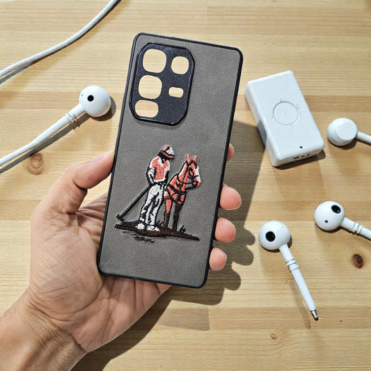 Infinix Note 50S 5g Premium Polo Santa Barbara Leather Back Case Cover - Horse 1
