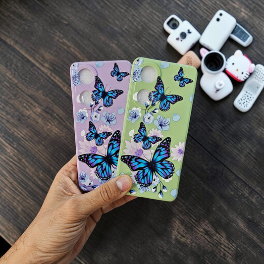 (Pack Of 2)Vivo Y100 5g Premium Flower Printed Girlish Back Case Cover - combo 2