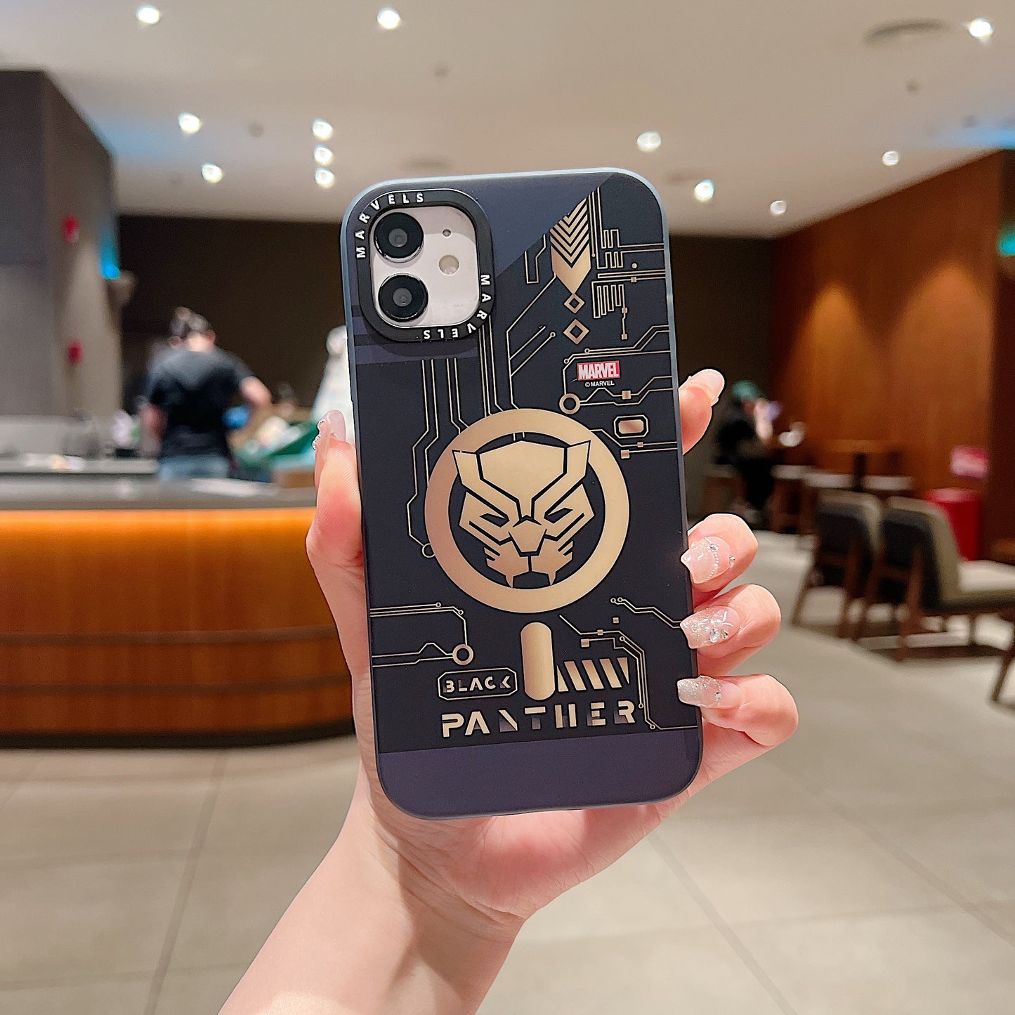 Apple iPhone 11 Premium Black Panther IMD Printed Back Case -Black Panther