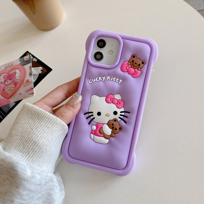 Apple iPhone 12 Hello Kitty Soft Silicon Case (Pattern 2)