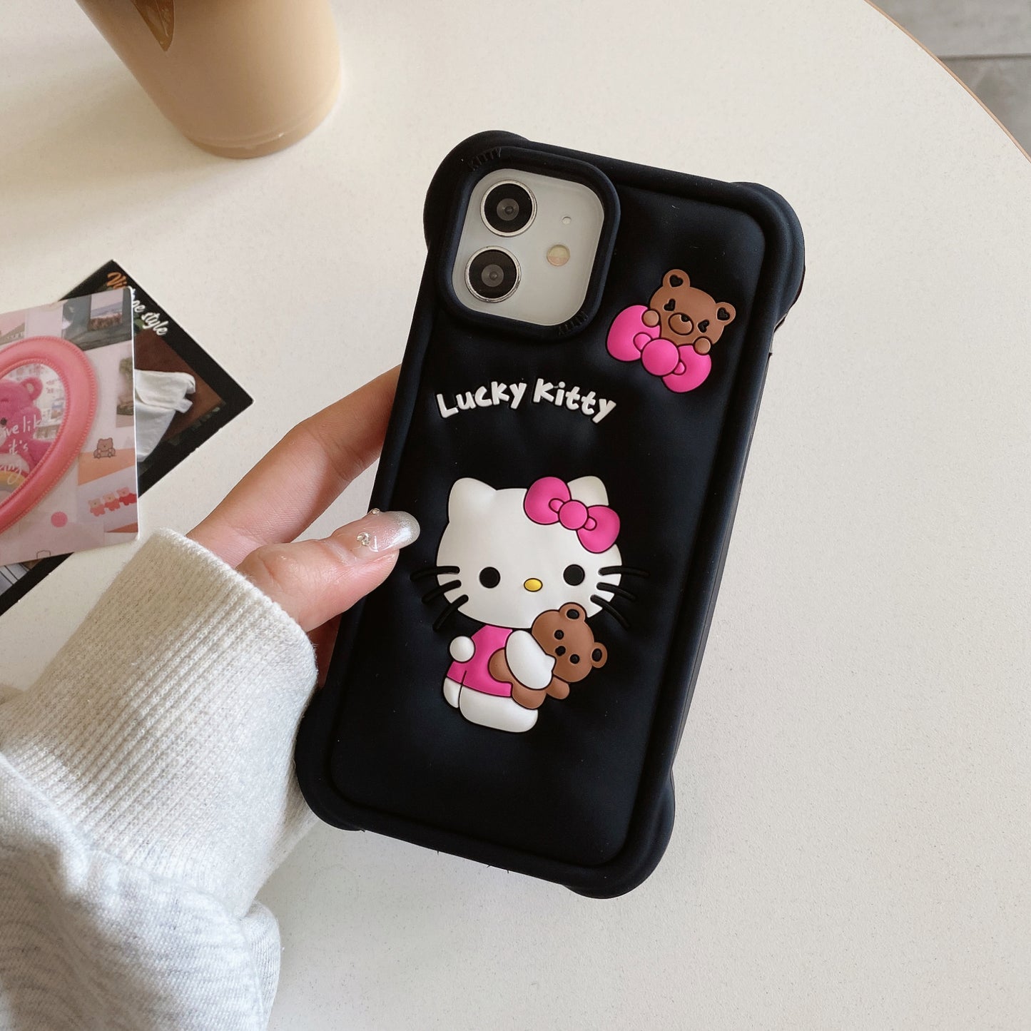 Apple iPhone 12 Hello Kitty Soft Silicon Case (Pattern 3)