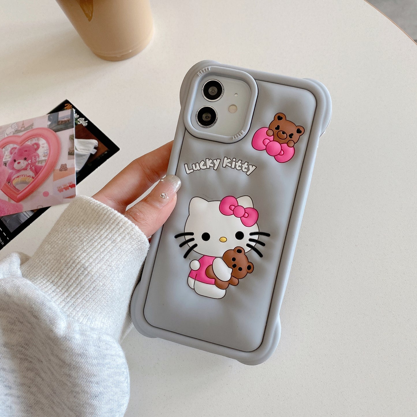 Apple iPhone 12 Hello Kitty Soft Silicon Case (Pattern 5)