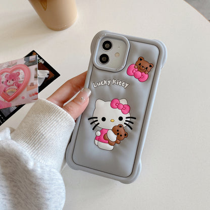 Apple iPhone 12 Hello Kitty Soft Silicon Case (Pattern 5)