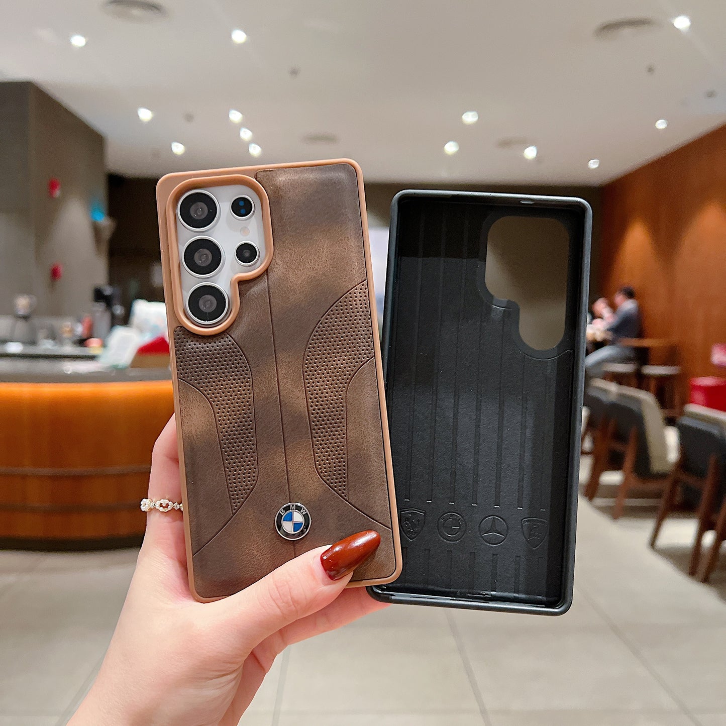 Samsung Ultra Series Luxury Branded Car Logo Leather Case - BMW 2