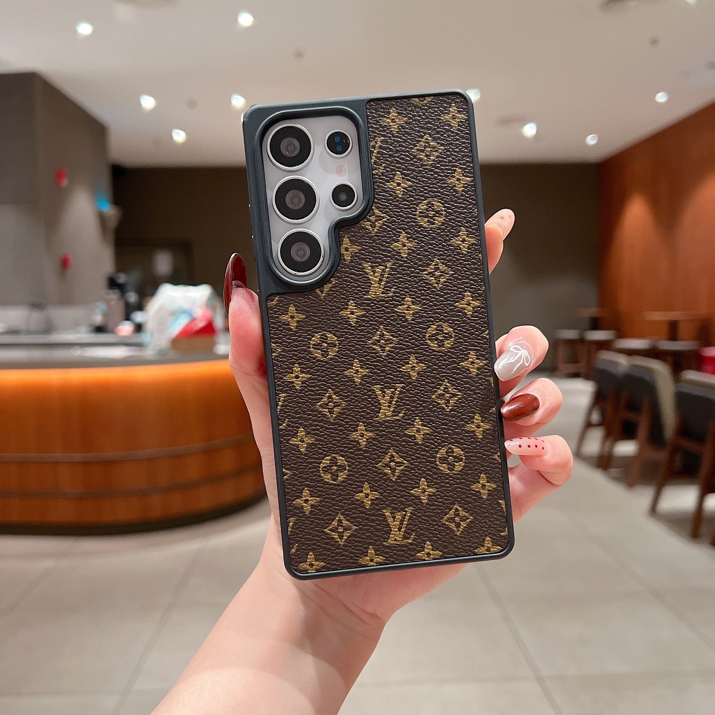 Samsung Ultra Luxury Branded Leather Designer Case - Louis Vuitton