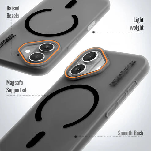 Apple iPhone 17 Premium Magnetic Frosted Ultra Slim Back Case - Frosted Black