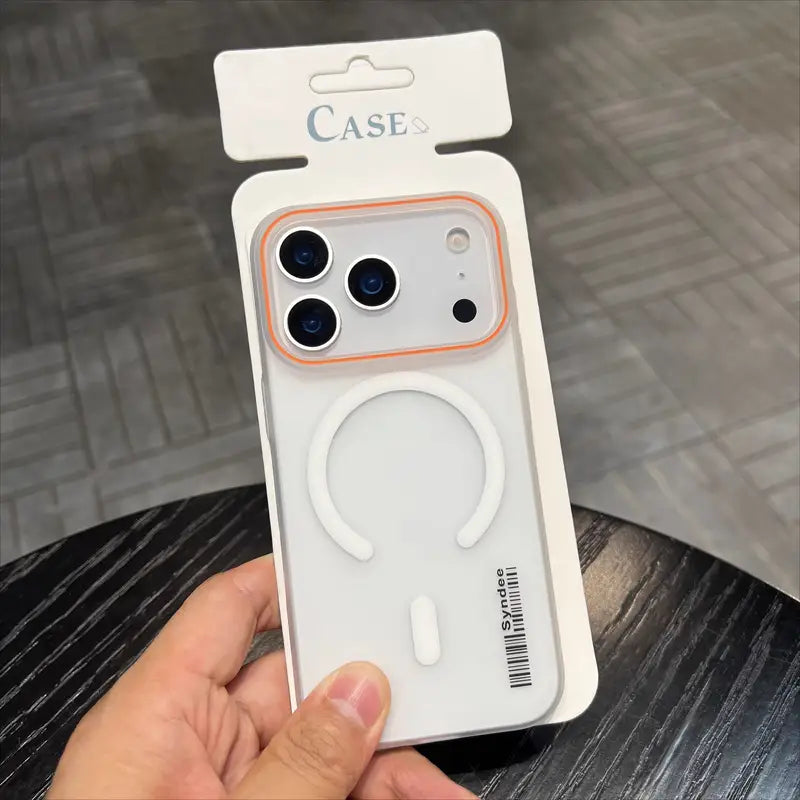 Apple iPhone 17 Pro Premium Magnetic Frosted Ultra Slim Back Case - Frosted White