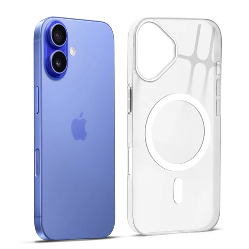 Apple iPhone 16 Premium Crystal Clear Anti-Yellowing Wireless Charging Support Case - Crystal White