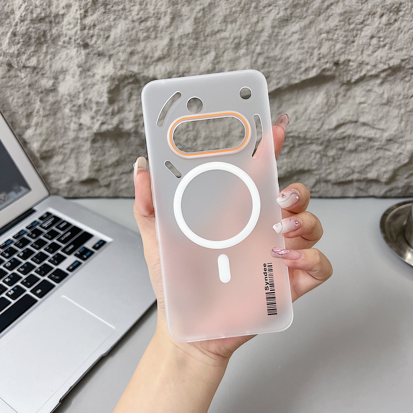 Nothing Phone 3A 5G Premium Magnetic Frosted Ultra Slim Back Case - White
