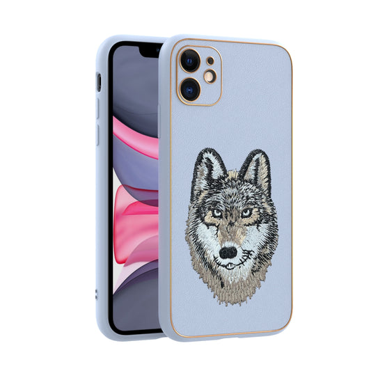 Apple iPhone 11 Premium Embroidery Leather case - Pattern 12