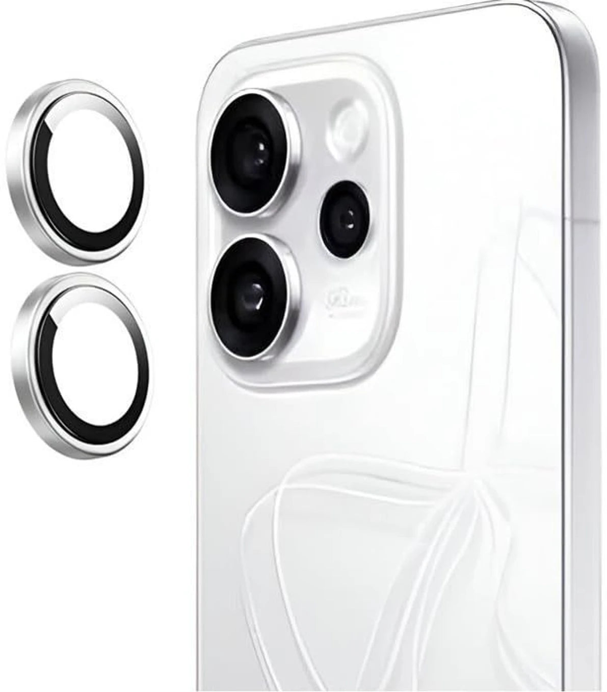 Oppo Reno 15 Pro Mini 5g Camera Lens Protector with Aluminum Alloy Rings