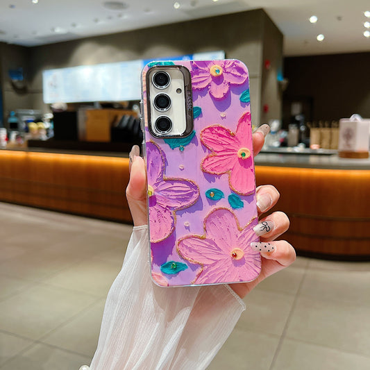 Samsung S23 FE 5G 3D Hot Trending Rhinestone Flowers case - Pattern 3