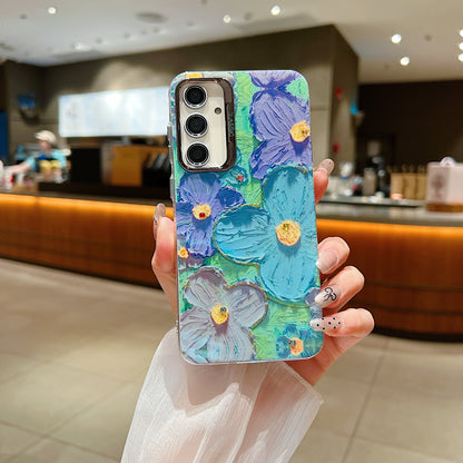 Samsung S24 5G 3D Hot Trending Rhinestone Flowers case - Pattern 4