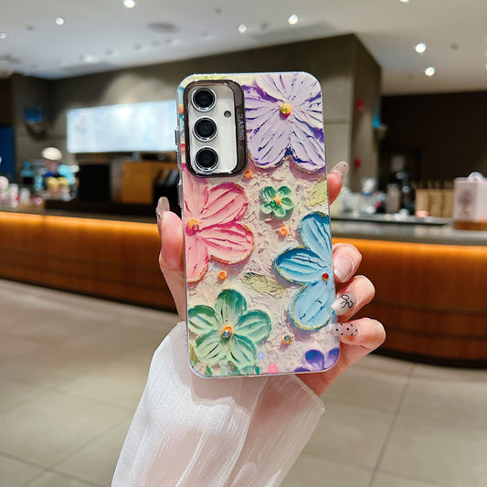 Samsung S23 FE 5G 3D Hot Trending Rhinestone Flowers case - Pattern 5