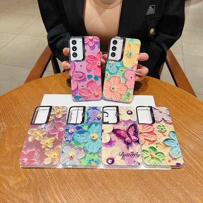Samsung S22 5G 3D Hot Trending Rhinestone Flowers case - Pattern 1