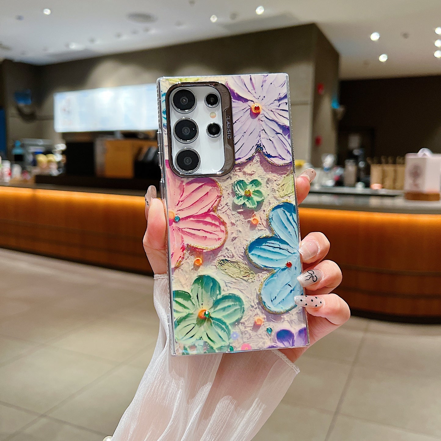 Samsung S24 Ultra 5G 3D Hot Trending Rhinestone Flowers case - Pattern 5
