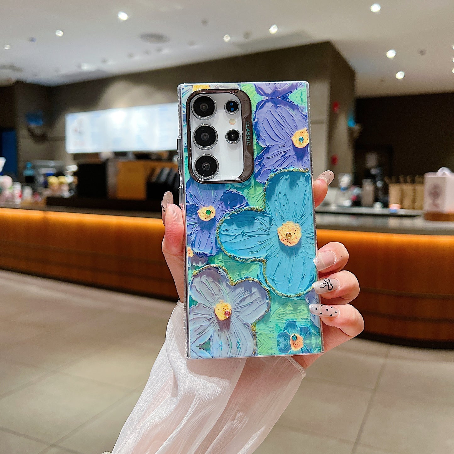 Samsung S23 Ultra 5G 3D Hot Trending Rhinestone Flowers case - Pattern 4