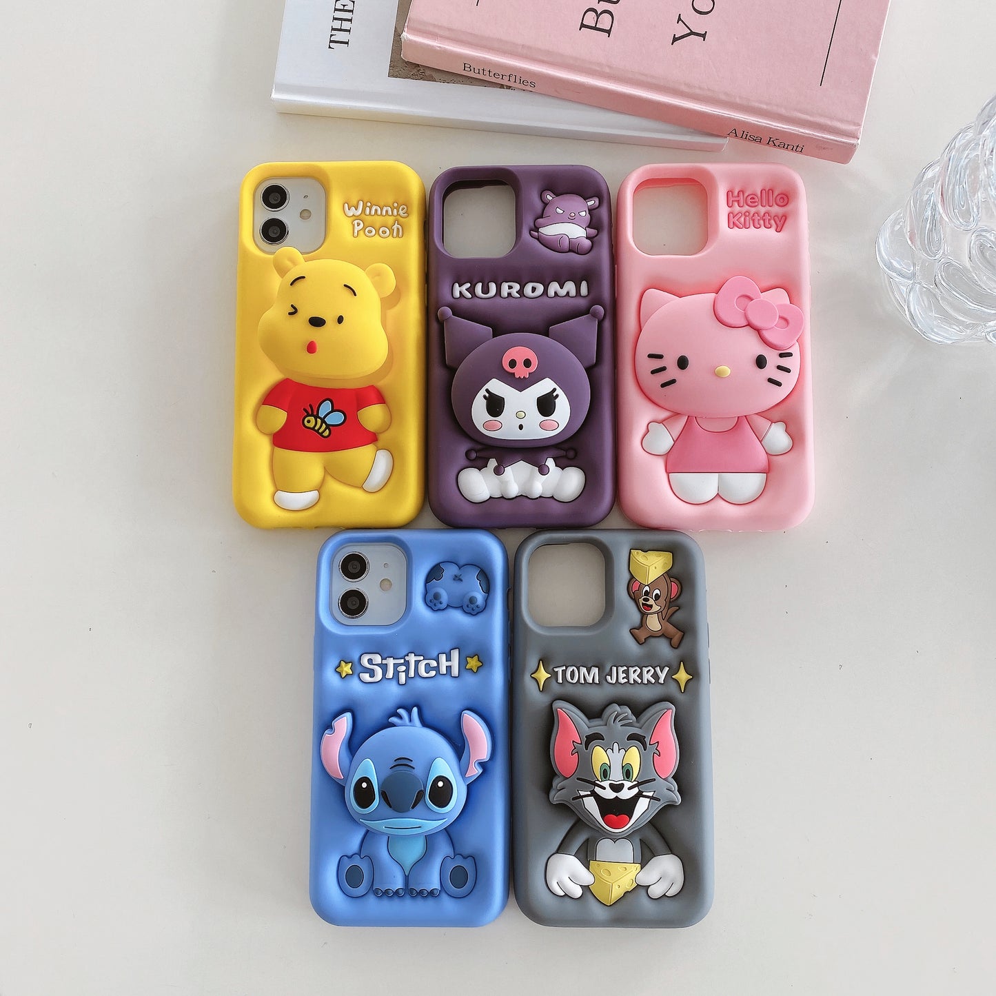 Apple iPhone 11/12 Kuromi Pop Sockets Soft Silicone cases (Kuromi)