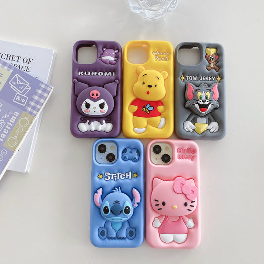 Apple iPhone Winnie Pooh Pop Sockets Soft Silicone cases ( Winnie Pooh )