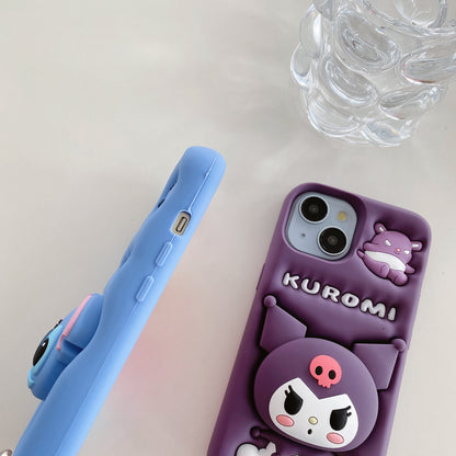 Apple iPhone Stitch Pop Sockets Soft Silicone cases (Stitch)
