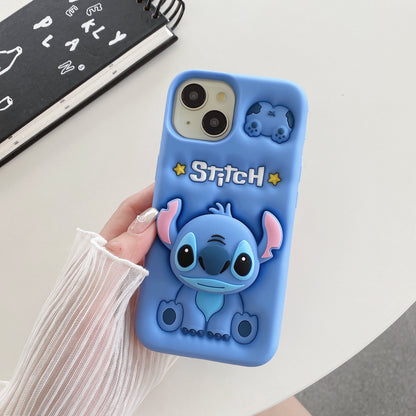 Apple iPhone Stitch Pop Sockets Soft Silicone cases (Stitch)