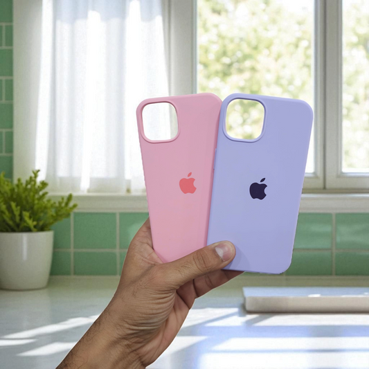 (Pack of 2) Silicone Case Cover for iPhone 12 5G - Combo 2