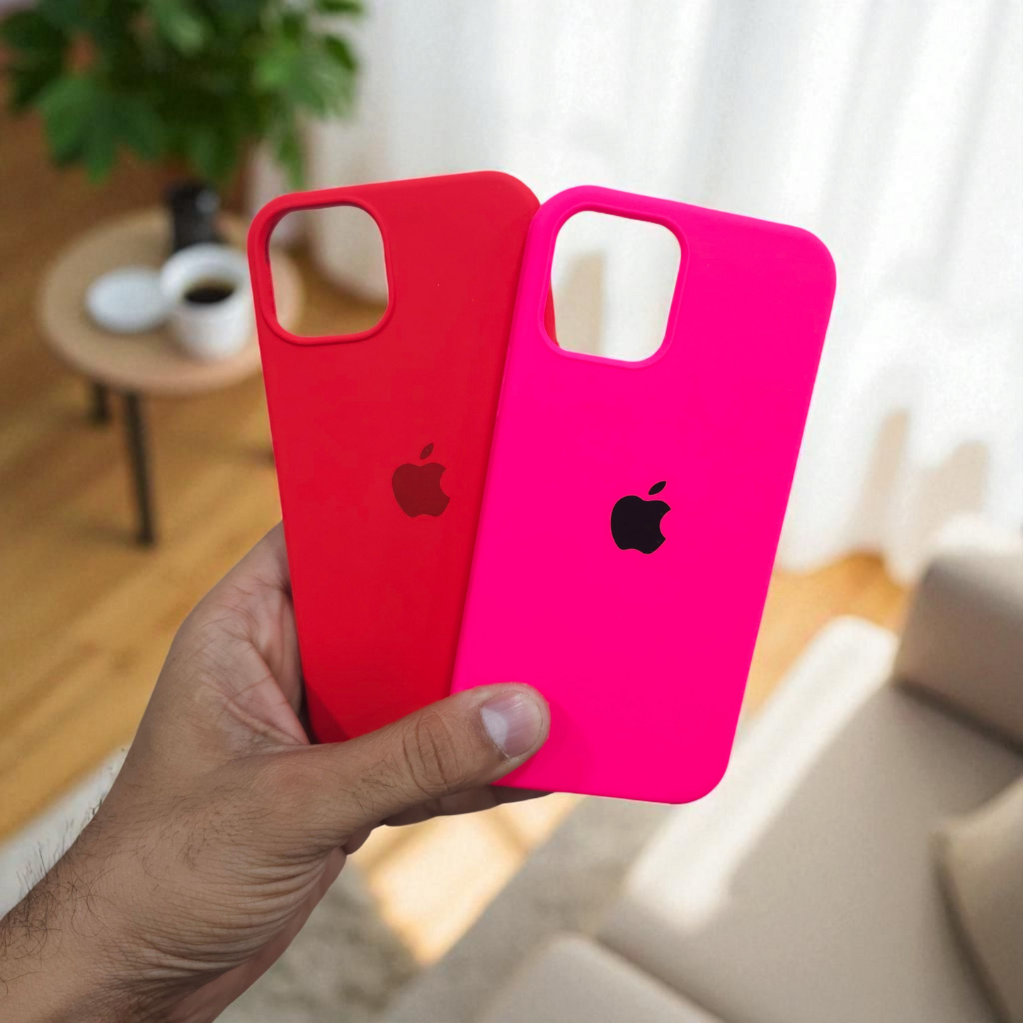 (Pack of 2) Silicone Case Cover for iPhone 12 5G - Combo 3