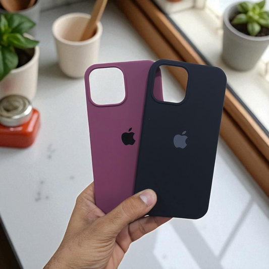 (Pack of 2) Silicone Case Cover for iPhone 12 5G - Combo 5
