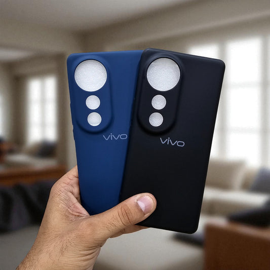 (Pack of 2) Silicone Case Cover for Vivo V40/Vivo V40 Pro 5G - Combo 1