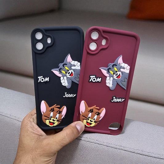 (Pack of 2)Nothing Phone Cmf 1 5G Soft Silicone tom & jerry Back Cover Case - Combo 1