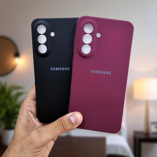 (Pack of 2) Silicone Case Cover for Samsung A56 5G - Combo 1