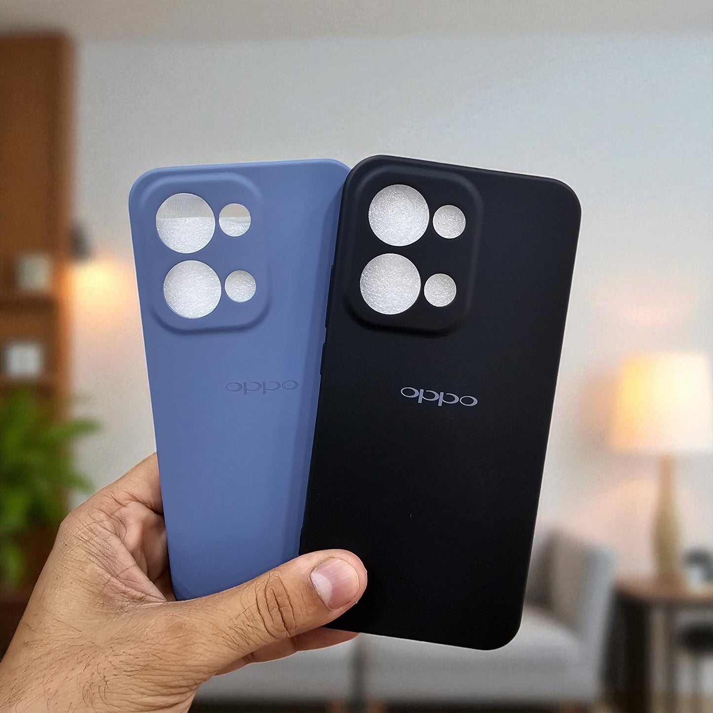 (Pack of 2) Silicone Case Cover for Oppo Reno 13 Pro 5G - Combo 3