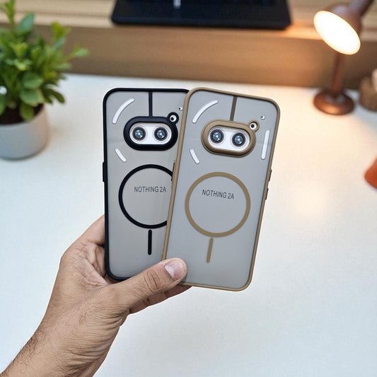 (Pack of 2) Nothing 2a 5g Magsafe Printed Metal Buttons Back Case Cover - Combo 2