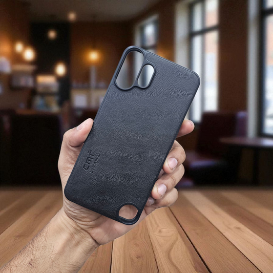Nothing Cmf Phone 2 Pro 5g Premium Leather Back Case Cover - Black