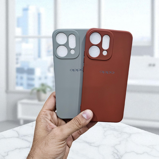 (Pack of 2) Oppo Reno 14 5G Silicone Case Cover - Combo 2