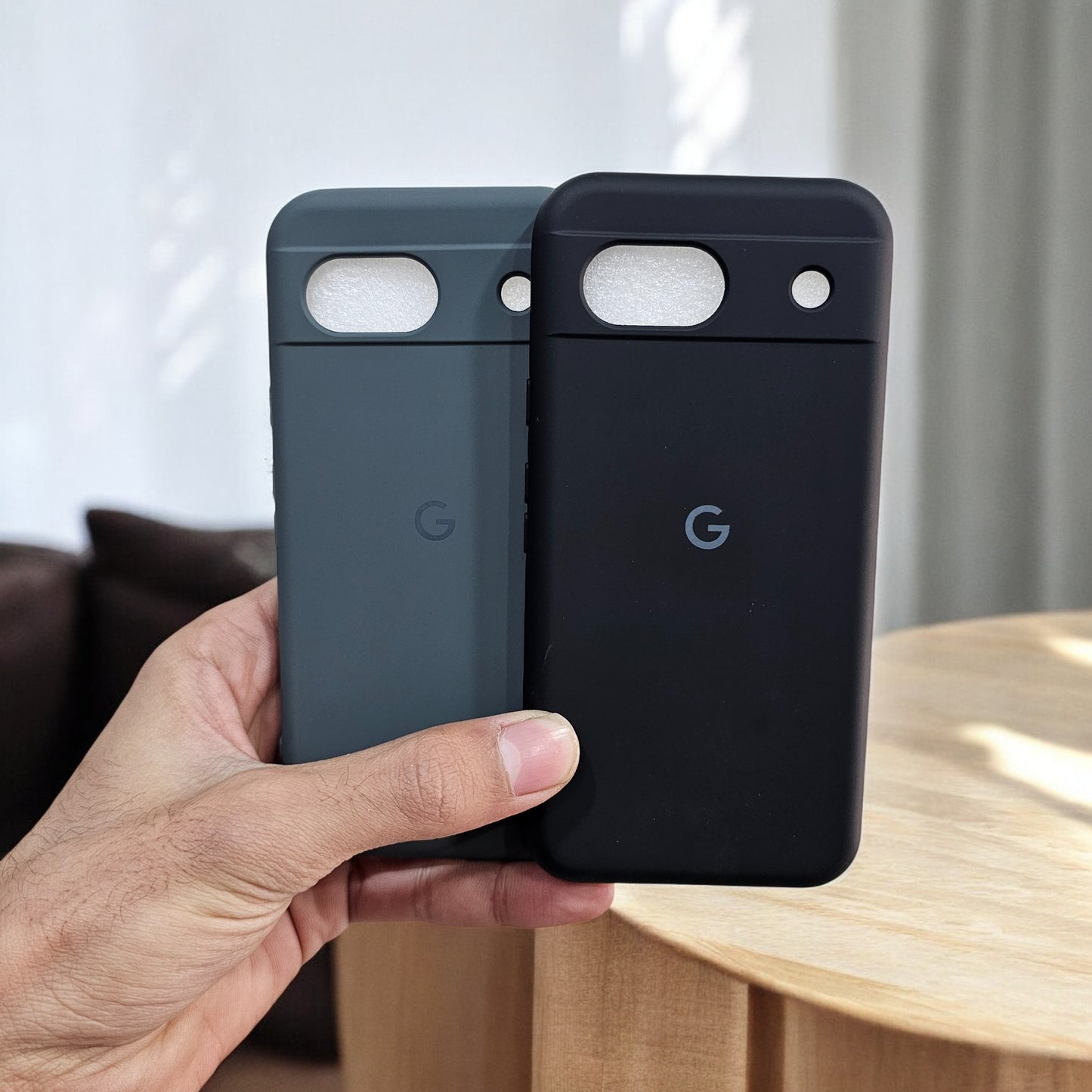 (Pack of 2) Google Pixel 8A 5G Silicone Case Cover - Combo 10